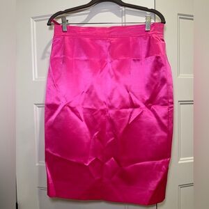 Rena Lange Vibrant Pink Pencil Skirt